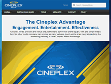 Tablet Screenshot of cineplexmedia.com